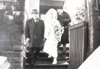 Ludmila Müllerová with her parents, 1971