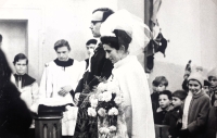 Ludmila Müllerová's wedding, 1971
