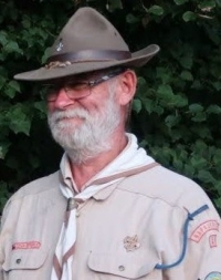 Karel Bazika as a scout leader