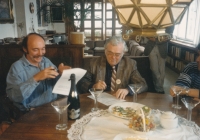 Josef Škvorecký's visit to Studio Budíkov