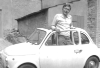 With a Fiat 500, 1971