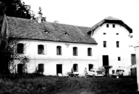 Mill in Šlovice in a period photo