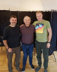 Tadeusz Wilk during recording, 2025