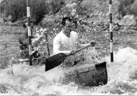 Josef Šedivec on the photo from the water slalom race