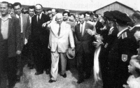Nikita Sergeyevich Khrushchev in Bušovice in 1957