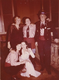 The Vltavani Association, father Karel Vostrovský at right