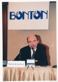 Martin Kratochvíl as the founder of Bonton