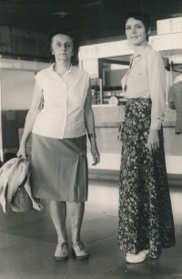 Vladimíra Čermáková with her mother Vladimíra at the end of the sixties