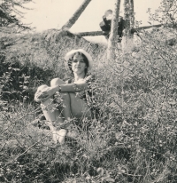 Vladimíra Čermáková at a work camp in France