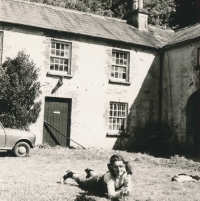 Vladimíra Čermáková at a work camp in Ireland