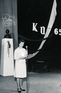 At the International Violin Competition, 1965