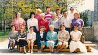 Eva Rajmonová, Headmistress of Háje Primary School (marked with an asterisk), 1992