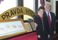 2002 Minnesota, USA. Zora as the wife of the Butora ambassador