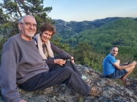 2021 The Bútora family in the Štiavnické vrchy Mountains with their son Ivan
