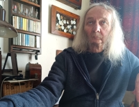 Karel Cara Novotný during recording in 2025