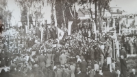 Funeral of the victims of the anti-German uprising in Třešt' after the war, including František Daňhel