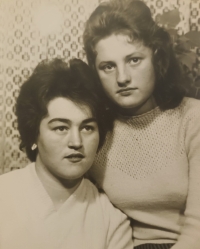 Alena Marková (right) with her friend