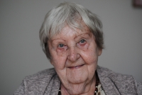 Ludmila Sochorová during the filming of an interview for Memory of the Nations, 7 August 2025, Jihlava
