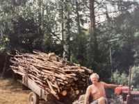 Brother Adolf is bringing in the wood