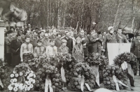 Nadezhda Nikishina, commemoration at Svatava concentration camp, 1980s