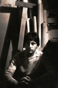 Zdeněk Lukeš at university, 1975