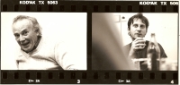 Zdeněk Lukeš - interview with architect Karel Hubáček in Liberec (photo Pavel Štecha), 1988