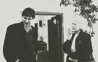 Zdeněk Lukeš with Olga Havlová, 1992