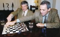 With Anatoly Karpov, 1997