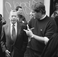Zdeněk Lukeš with Václav Havel, 2002
