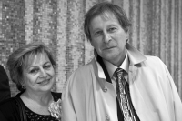 Zdeněk Lukeš with Věra Čáslavská, 2014