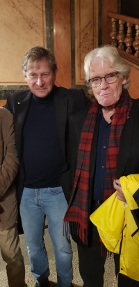 Zdenek Lukes (left) with Paul Wilson, 2023