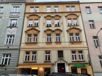Apartment house in Prague 8 in Heydukova street 11. The house where her executed uncle Ing. Josef Bárta had lived