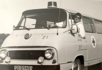 Jan Hes worked as an ambulance driver before retiring, 1980s