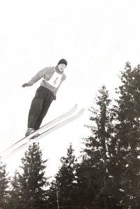 Milan Michalko in Špindlerův Mlýn, 1961