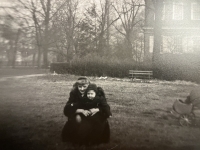 Paul Von Blum with his mother in Philadelphia 1940s
