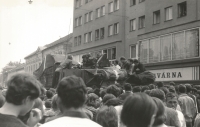 August 1968 at the former Grand Hotel in Šumperk. Author of the photo Stanislav Pavlík