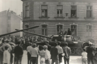August 1968 in Šumperk. Author of the photo Stanislav Pavlík
