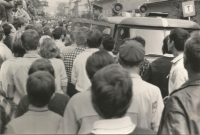 August 1968 in Šumperk. Author of the photo Stanislav Pavlík
