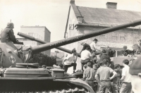 August 1968 in Šumperk. Author of the photo Stanislav Pavlík