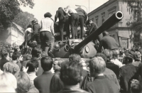 August 1968 in Šumperk. Author of the photo Stanislav Pavlík