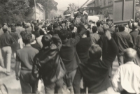 August 1968 in Šumperk. Author of the photo Stanislav Pavlík