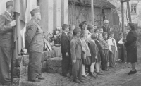 A monument with the names of the men who were shot was erected at the site of the tragedy in 1946