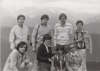 Trip to Italy with the Czech Catholic Church, 1980s (Ondra, bottom right, Hanzal, bottom left, Hochman brothers)