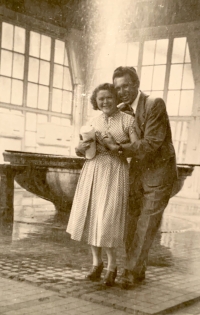 Věra with her husband Václav Šedivý, 1950s