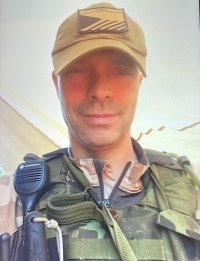 In the military uniform