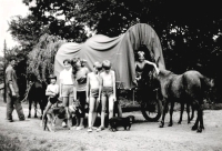 Trip with family and friends in 1987