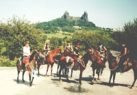 Wandering on horseback in 2002 through the Bohemian Paradise