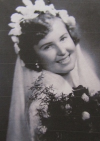 Ludmila Sochorová jako nevěsta 