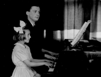 Father Emil Kaplánek as a music teacher