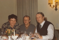 S Václavem Malým (vlevo) a Sváťou Karáskem (vpravo), Švýcarsko, 1990